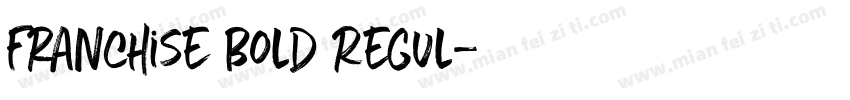 Franchise Bold Regul字体转换